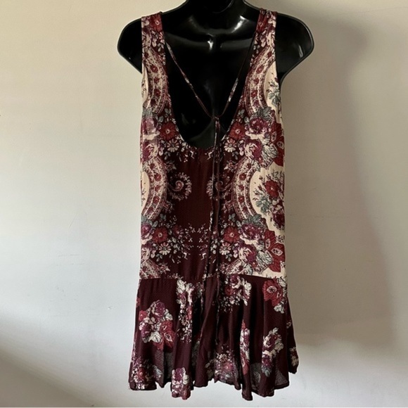 EUC Free People Intimately Free Dobby Dot Flounce Hem Slip Dress XS - Picture 7 of 13